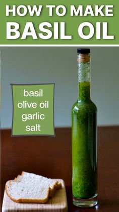 how to make basil oil for garlic bread