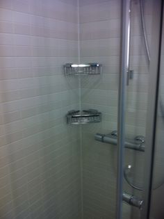 the shower is clean and ready for us to use