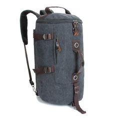 Men Canvas Travel Hiking Shoulder Bag  Sports Bag Computer Bag Cool Backpacks For Men, Man Travel, Minimalist Bag, Women's Backpacks, Shoulder Backpack, Vintage Canvas, Canvas Backpack, Computer Bags, Rain Cover