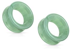 PRICES MAY VARY. STYLE: Green Aventurine Stone Double Flared Saddle Tunnels MATERIAL: green aventurine stone SIZES AVAILABLE: 6mm (2GA) to 38mm (1 1/2") SOLD AS A PAIR PLEASE NOTE: as these tunnels are made from natural materials, there may be some variation in the color and tone. Green Aventurine Stone, Aventurine Stone, Body Jewelry Piercing, Plugs Earrings, Green Opal, Ear Plugs, Body Piercing Jewelry, Green Aventurine, Unique Charms