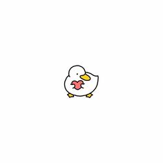 a cartoon chicken with its tongue out