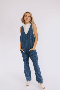 Dress up and down in effortless style with the FREE PEOPLE High Roller Jumpsuit! Whether you're out for a night on the town or just kicking it low-key at home, this denim drop-crotch jumpsuit will make you the talk of the town. Featuring seam detail throughout, adjustable straps, two oversized pockets for all your essentials, this outfit is sure to be a real crowd-pleaser! Now roll the dice and make your move! Details Relaxed fit Low scoop neckline Drop-crotch Low back Adjustable straps Seam det Oversized Pockets, Roll The Dice, Crowd Pleaser, Denim Jumpsuit, Low Key, Low Back