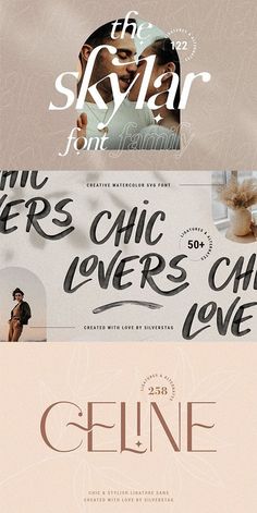 Chic & Creative Font Bundle Volume 2, a Font by SilverStag Type Foundry | Creative fonts, Vintage fonts, Font bundles . #Fashion_Fonts_Logo #Fonts_Retro #Fashion_Fonts #Fonts_Vintage