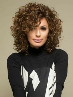 Curly Hair Photos, Haircuts For Curly Hair, Long Bob Hairstyles, Brown Highlights, Curly Hair With Bangs, Curly Bob Hairstyles, Dark Roots, Permed Hairstyles, Curly Hair Cuts