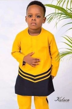 Sentor Wears For Men, Senator Styles For Kids Boys, Children Senator Styles, Boys African Outfits, Senator Wears For Kids, Kids African Outfits Boys, African Wear For Kids Boys, Gold And Black Suit, Baby African Clothes