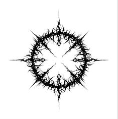 a black and white image of a crown of thorns