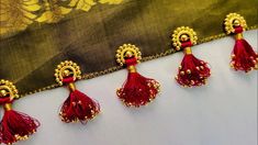 Embroidered Blouse Designs, Gold Bride Jewelry, Saree Blouse Designs Latest, Blouse Designs Latest, Bride Jewellery