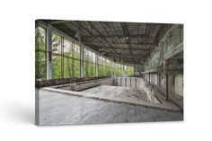 Lost Places canvas 30 x 20 cm by Peter Untermaierhofer These small works of art are perfect both as a single image and for an individual wall collage with several motifs. Title: "lasurny pool" The public swimming pool in Pripyat (Chernobyl Exclusion Zone), which is known from video games like Call of Duty 4 or S.T.A.L.K.E.R. --- Lost Places canvas 30 x 20 cm by Peter Untermaierhofer These small works of art are perfect as a single image as well as for an individual wall collage with several moti Pripyat Chernobyl, Public Swimming Pool, Operating Room, Small Words, Chernobyl, Single Image, Works Of Art, Call Of Duty, Wall Collage