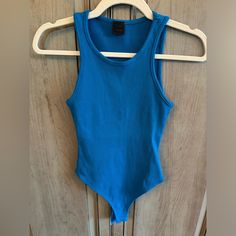 New Without Tags Bought From A Boutique Blue Bodysuit, Color Blue, Womens Tops, One Piece, Boutique, Tags, Birthday, Women Shopping, Blue