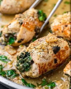 Chicken Involtini Recipes, Chicken Spinach Rolls, Chicken Rollatini Recipes, Chicken Cutlets With Spinach, Stuffed Turkey Cutlet Recipes, Stuffed Chicken Cutlets, Pork Rollatini, Chicken Cutlet Roll Ups, Chicken Braciole Recipe