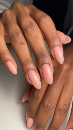 Simple Clean Aesthetic Outfits, Clean Almond Nails, Biab Nails Almond, Nude Pink Almond Nails, The Gel Bottle Biab, Nails Biab, The Gel Bottle, Nail Aesthetic