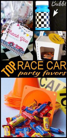 the top race car party favors