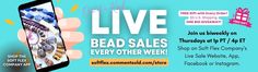 an advertisement for a mobile store with the text live bead sales every other week