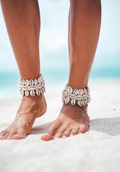 Mermaid Cuffs Bohemian Cowrie Shell Bracelet, Beach Season Shell Jewelry For Festivals, Beach Season Ankle Wrap Jewelry, Handmade Cowrie Shell For Beach Season, Ocean-inspired Bracelets For Beach Season, Bohemian Shell Bracelet For Vacation, Shell Bracelet For Summer Vacation, Handmade Shell For Beach Festival, Beachy Summer Bracelets With Cowrie Shell