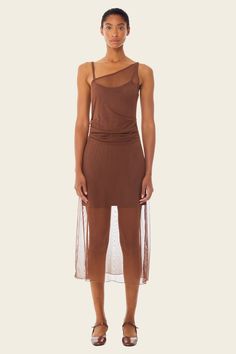 The Reversible Mesh Midi Dress features a mini tank dress with an assymetrical midi mesh slip. Become an earth angel in this beatiful dress. Fit Details ✿ ✦ Super stretchy fabric, size up for an looser look✦ Mesh✦ Shell:Polyester,Elastane; Lining:Modal,Polyester✦ Hand wash cold, lay flat dry ✦ Kalah is 5'10" and wearing size S Measurements ⋱ (inches) XS S M L XL Length 47.5 48 48.5 49 50 Bust 28 30 32 34.5 37.5 Hip 33 35 37 39.5 42.5 See our sizing guide here ⟶ Ethical Cred ꩜ Made ethically at a Easter Dresses For Women, Desert Palm, Neon Dresses, Mesh Midi Dress, Olive Green Dresses, Ethical Fashion Brands, Lavender Dresses, Cotton Linen Dresses, Mini Tank Dress