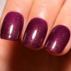 PRICES MAY VARY. 💖 Glitter Nail Polish Gel- 1Pcs 16ml (0.54oz) shimmer effect Glitter Purple Gold gel nail polish, elegant shades of popular and trendy glitter colors, Perfect for daily routine life or special occasions, a great gift idea for Christmas, New Years, Birthday. 💖 Speed Curing with Led Nail Lamp - The gel nail polish need to be cured under LED/UV light for 1-2 minutes. Base and Top coat required (not included in the package) 💖 Environmental & Healthy - Our gel nail polishes are lo Purple Sparkle Nails, Sparkly Gel Nails, Purple Sparkly Nails, Plum Nail Polish, Sparkle Gel Nails, Burgundy Acrylic Nails, New Years Birthday, Gold Gel Nails, Sparkle Nail Polish