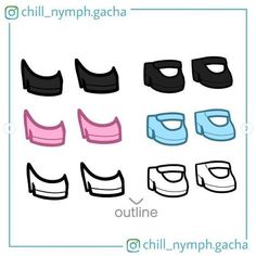 an image of different types of mouth guards for children to use on their face and chins