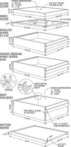 the measurements and details for an elevated bed