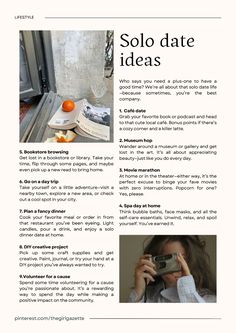 Solo Date Ideas, Solo Date, English Articles, Healing Journaling, Practicing Self Love, Exam Motivation, Cute Date Ideas, Self Branding, Life Map