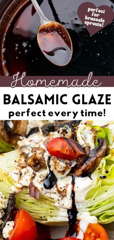 this homemade balsamic glaze is perfect every time it's so easy to make