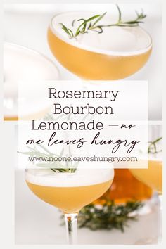 rosemary bourbon lemonade is an easy and delicious drink to make for any holiday gathering