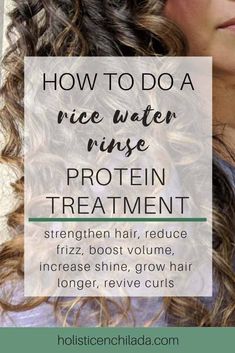 How to do a rice water rinse protein treatment for curly hair to strengthen hair, reduce frizz, boost volume, increase shine, grow hair longer, and revive curls - curly girl method, diy hair protein treatment, rice water rinse, cg method, diy hair mask, diy protein hair treatment, protein mask, rice water for hair, rice water for hair growth #ricewaterforhair #curlygirlmethod #diyproteinhairtreatment #ricewaterforhairgrowth #ricewaterforcurlyhair #diyhairmask #frizz free curls Strengthen Hair, Grow Long Hair, Diy Hair Mask, Hair Guide, Hair Rinse, Hair Problems