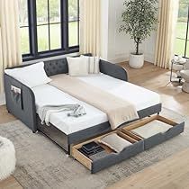 Queen Daybed, Day Bed Frame, Full Size Daybed, Daybed With Drawers, Sofa Bed Frame, Wood Daybed, Daybed With Storage, Upholstered Daybed, Daybed With Trundle