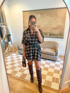 Oversized short sleeve button down flannel dress featuring pocket at bust. Unlined. Woven. Non-sheer. Lightweight. Oversized Button Up Shirt Dress, Flannel Outfit Ideas, Plaid Button-up Dress For Fall, Plaid Flannel Shirt Dress, Casual Button-up Plaid Dress, Flannel Outfit, Flannel Shirt Dress, Plaid Cotton Button-up Dress, Plaid Cotton Button-up Shirt Dress