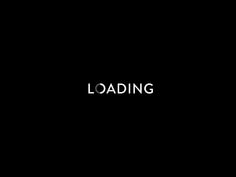 a black background with the words loading written in white on top and bottom right corner