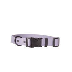 a white belt with black buckles on it