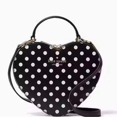 6.9"H X 8.3"W X 2.2"D Handle Drop: 2.5" Strap Drop: 22" Saffiano Pvc Ksny Metal Pinmount Logo Two Way Spade Jacquard Lining Interior Front Slip Pocket Zip Around Closure Kate Spade Heart, Heart Purse, Kate Spade Crossbody Purse, Heart Bag, Purim, Chain Crossbody Bag, Kate Spade Purse, Crossbody Wallet, Crossbody Clutch