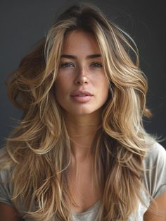 Layered Haircuts for Long Hair: Your Complete Guide to Revamping Your Tresses - Style US Volumizing Haircuts, Stunning Hairstyles, Layered Cut, Short Curly Haircuts, Strawberry Blonde Hair