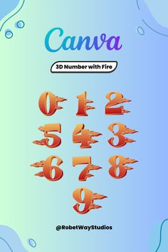 the numbers and symbols for canva are displayed in this game screen shot, which includes an