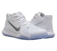 the nike kd trey white and grey basketball shoe is on sale for $ 99