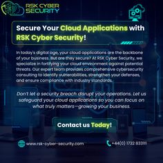 Is your cloud application truly secure? 

In today's digital landscape, protecting your cloud environment is critical. At RSK Cybersecurity, we provide expert consulting, vulnerability assessments, and compliance checks to keep your business safe from threats.

Focus on growth while we handle your security. 

Contact us today!

#CyberSecurity #CloudSecurity #RSKCybersecurity Growing Your Business