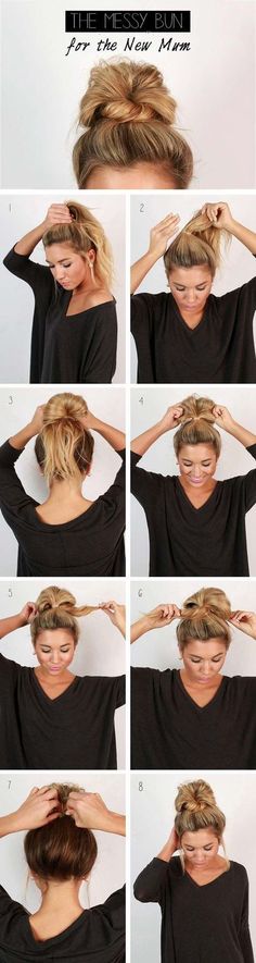 Cool and Easy DIY Hairstyles - Messy Bun - Quick and Easy Ideas for Back to School Styles for Medium, Short and Long Hair - Fun Tips and Best Step by Step Tutorials for Teens, Prom, Weddings, Special Occasions and Work. Up dos, Braids, Top Knots and Buns, Hairstyles Man, Cool Easy Hairstyles, Updo Ideas, Easy Updo, Easy Updo Hairstyles, Skirt Diy, Messy Bun Hairstyles, Super Hair