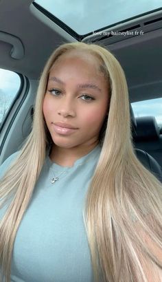 Blonde Black Women, Pretty Blonde Hair, Sew In Wig, Hairstyles Theme, Dyed Blonde Hair, Straight Blonde Hair, Ball Hairstyles, Birthday Hair