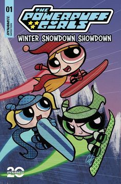 Dynamite Comic Books POWERPUFF GIRLS WINTER SNOWDOWN SHOWDOWN #1 CVR B STAGGS 72513035085501021 OCT240191 Gift For Professor, Respecting Boundaries, Professor Utonium, Gifts For Professors, Ice Skating, Skating