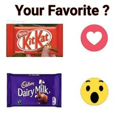 four different types of candy with the words, what do you think about your favorite?