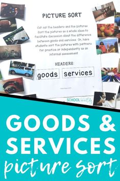 the back cover of a brochure for goods and services pictures sort