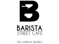 the logo for barista street cafe