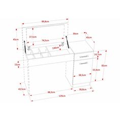 an image of a drawing of a kitchen with measurements for the cabinet and drawer area