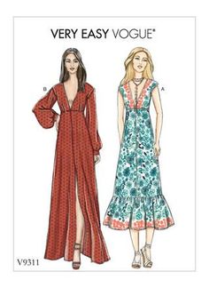 Your Sewing Pattern Destination Boho Dress Pattern, Estilo Kardashian, Inspiration Dress, Sewing Dress, Dress Fabrics, Vogue Sewing, Maxi Dress Pattern