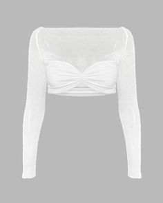 Details: Long-sleeve crop top with crochet designTop Length: CroppedSleeve Length: Long SleevesMaterials:95% Polyester + 5% Spandex