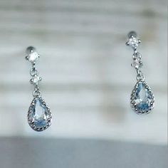 Gorgeous 925 Stamped Sterling Silver Blue Crystal Diamond Zircon Cz Dangle Earrings. They Have A Very Romantic Antique Look To Them, Also Have Them In 18kt Gold Posted In Another Listing. Last Few Pics Are For Size Reference :) Brand Newno Attached Tags. Bundle & Save! Thanks For Checking Out My Closet. Have A Happy, Safe, & Blessed Day. Blue Sapphire Crystal, Blue Diamond Earrings, Blue Tassel Earrings, Blue Crystal Earrings, Elephant Earrings, Dragonfly Earrings, Alloy Earrings, Crystal Diamond, Sparkle Earrings