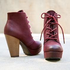 Branch out with our Olsenboye booties that pair perfectly with all your favorite fall ensembles. Red Booties, Roxy Women, Lace Up Booties, Shoe Art, Dress For Success, Dark Fashion, Crazy Shoes, Winter Boots, Wedge Boot