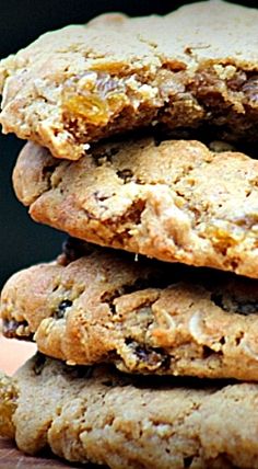 three cookies stacked on top of each other