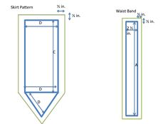 the diagram shows how to measure an object with measurements for each part of the frame