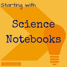 a book cover with the title starting with science notebooks