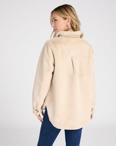 Clap back at the cold with class in this faux fur jacket! Relaxed shacket silhouette with a button-up front and two oversized pockets perfect for stashing essentials. | Faux Fur Jacket for Women by Love Token from Wantable Oversized Pockets, Clap Back, Love Token, Jacket For Women, Faux Fur Jacket, Fur Jacket, Faux Fur, Button Up, Jackets For Women